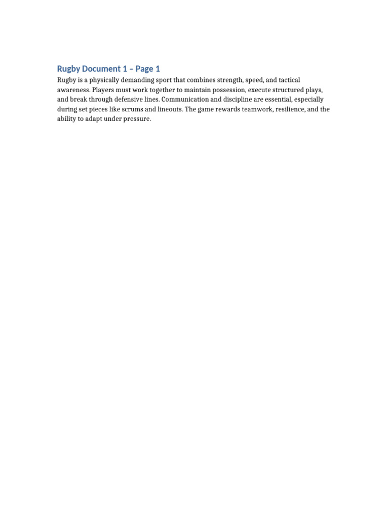rugby_10pages_1 | PDF | Sports