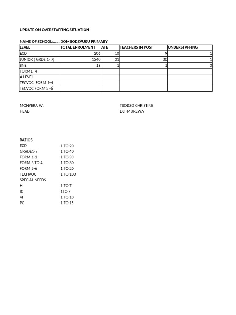 Redstone Template For Under and Overstaffing Jan 2025 | PDF