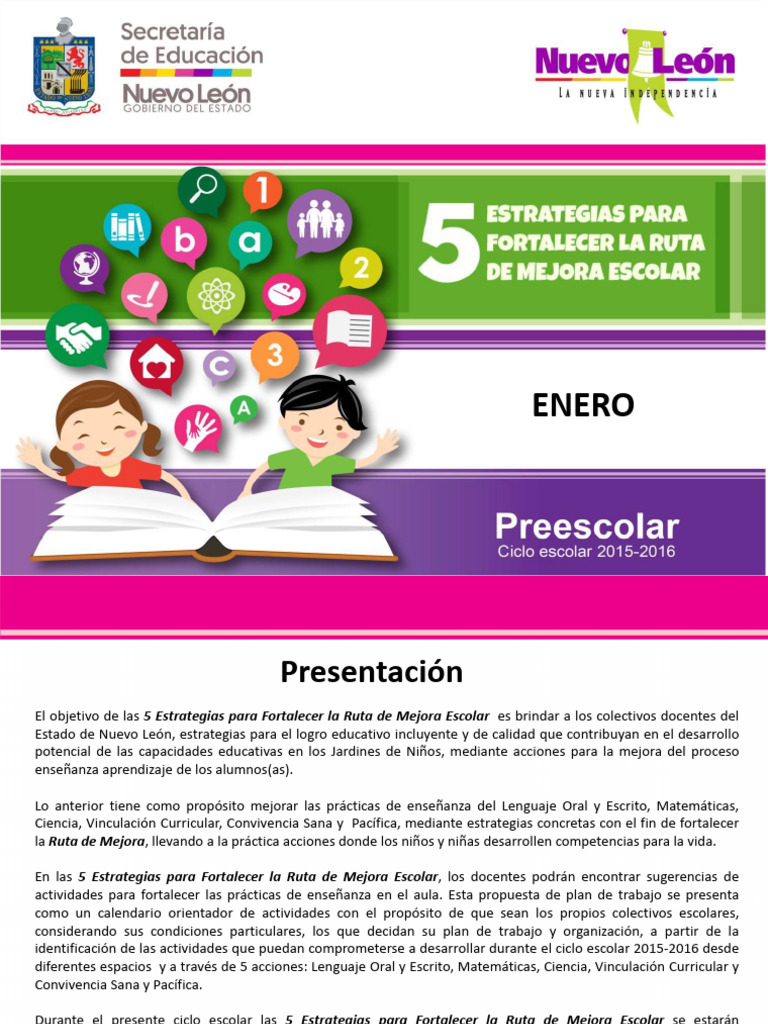 Enero | PDF | Educación de la primera infancia | Enseñando