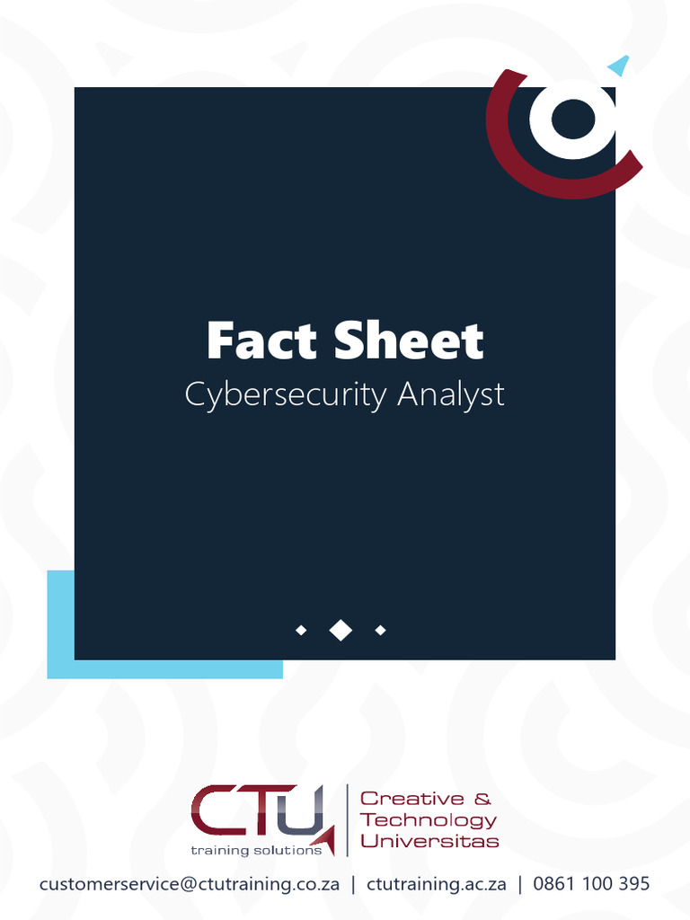 OC Cybersecurity Analyst Fact Sheet 2024 | PDF | Computer Security ...