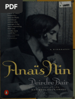 Anais Nin A Biography - Deirdre Bair | PDF | Anaïs Nin