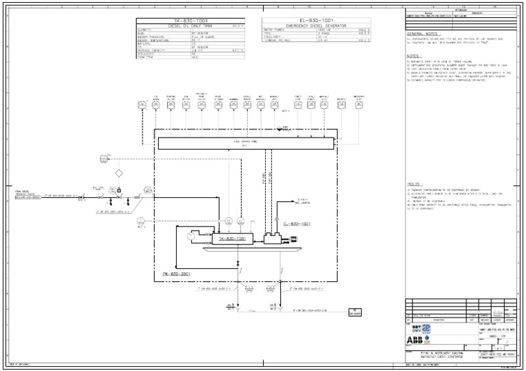 20057-0830-P22-MD-00001 Rev. C01 (P&ID - Emergency Diesel Generation) | PDF