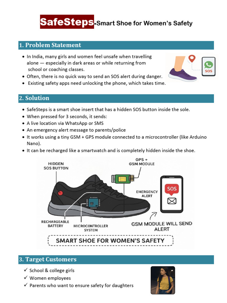 Safe Steps 2 | PDF | Arduino | Wearable Technology