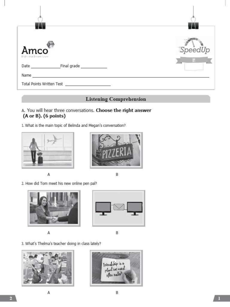 Adequated 3rd Term 3rd Grade Exam | PDF