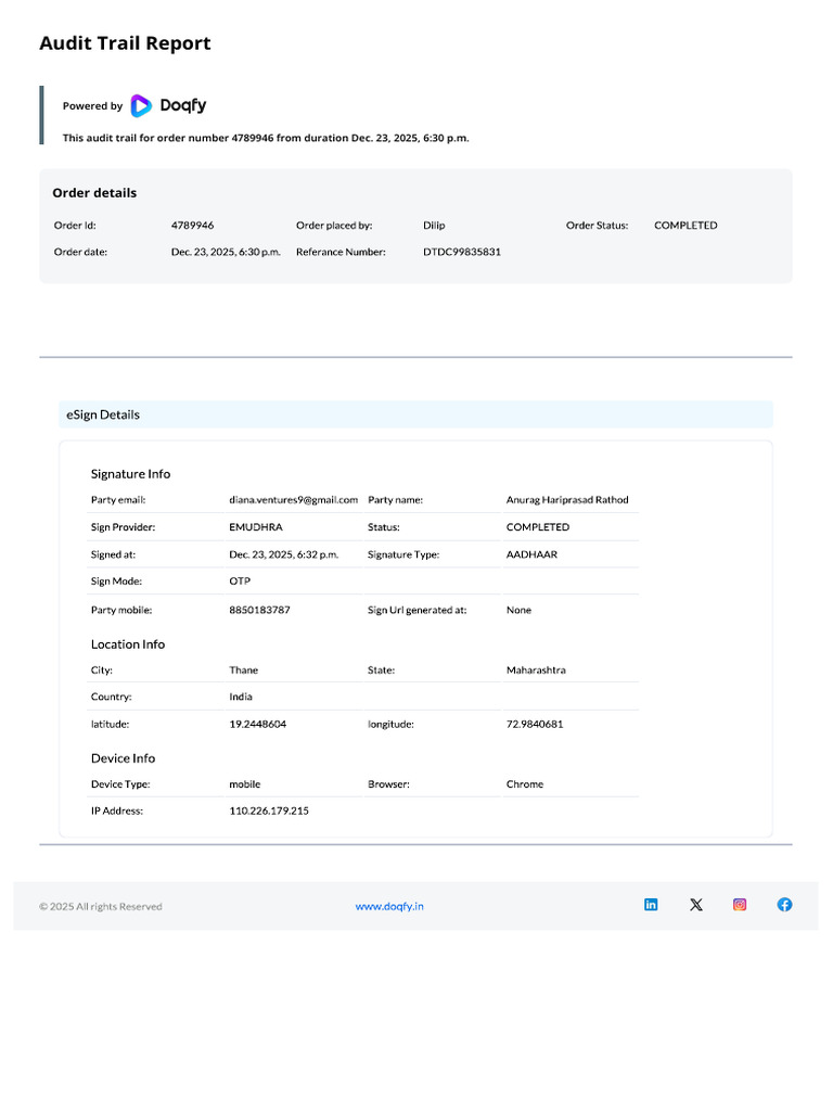 Audit Trail | PDF
