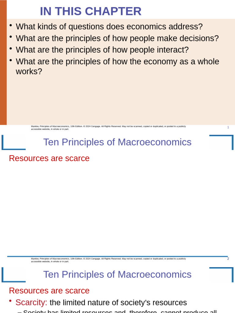 Ten Principles of Economics - STUDENTS | PDF | Inflation | Market ...