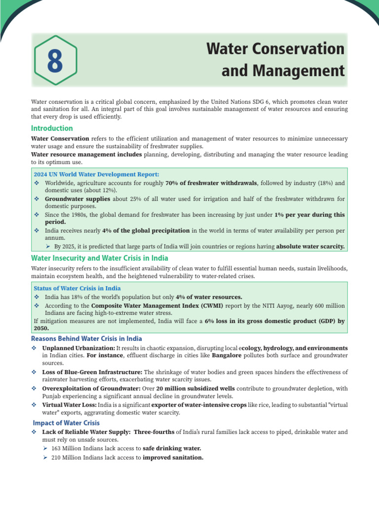 Water Conservation Management | PDF | Water Scarcity | Water Resources
