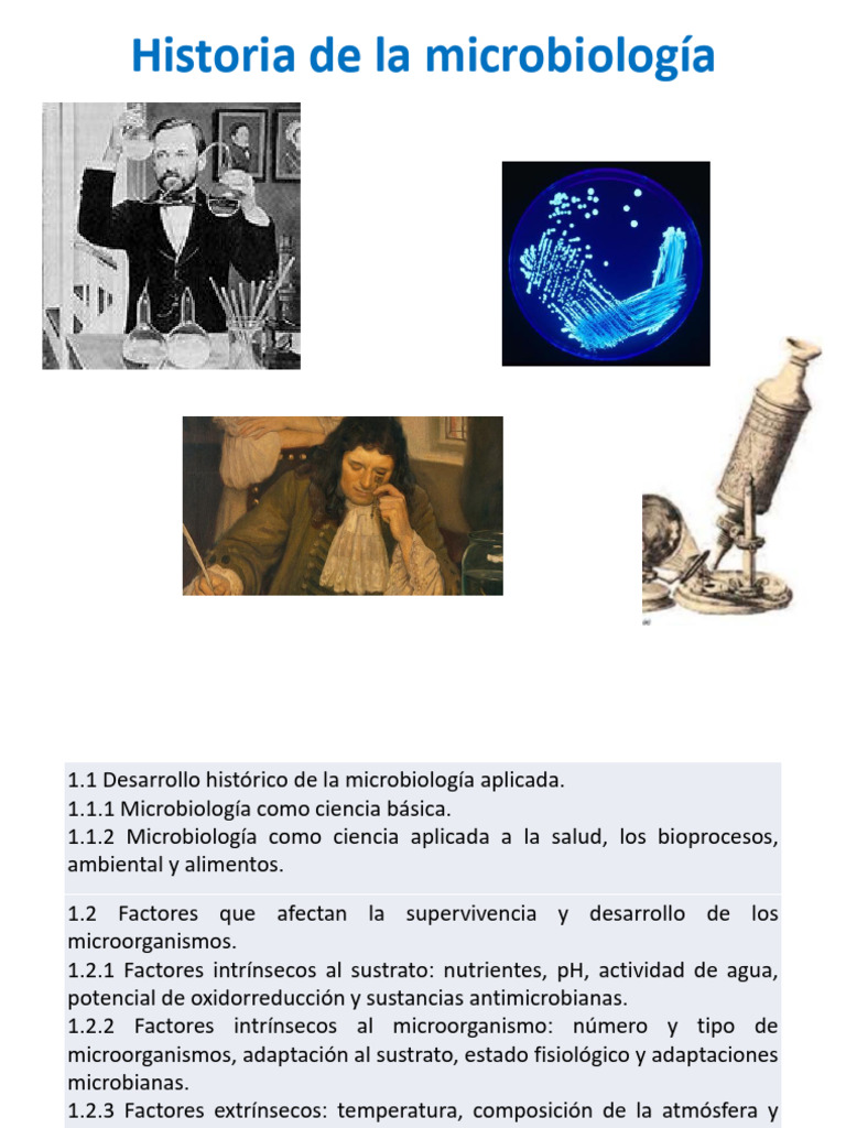 Historia de La Microbiología | PDF | Microbiología | Microorganismo