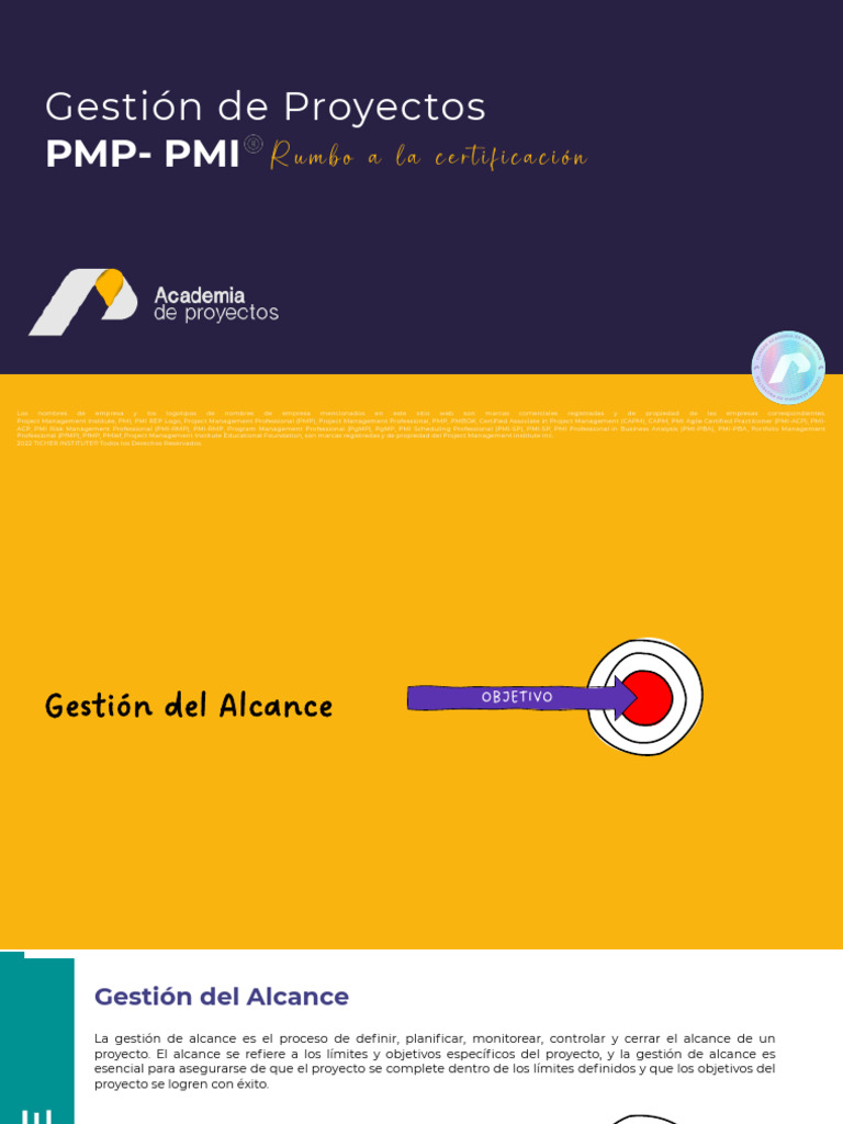 Gestion de Alcance.A | PDF | Profesional en el manejo de proyectos ...