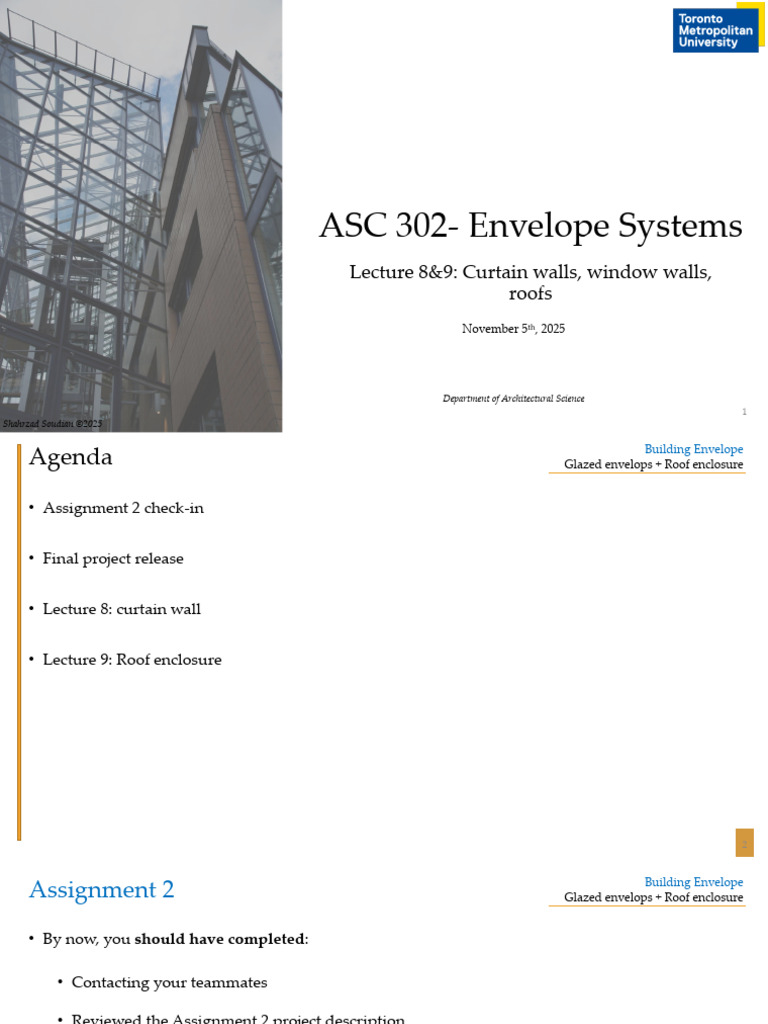 ASC302 Lecture 8 | PDF | Architectural Elements | Civil Engineering