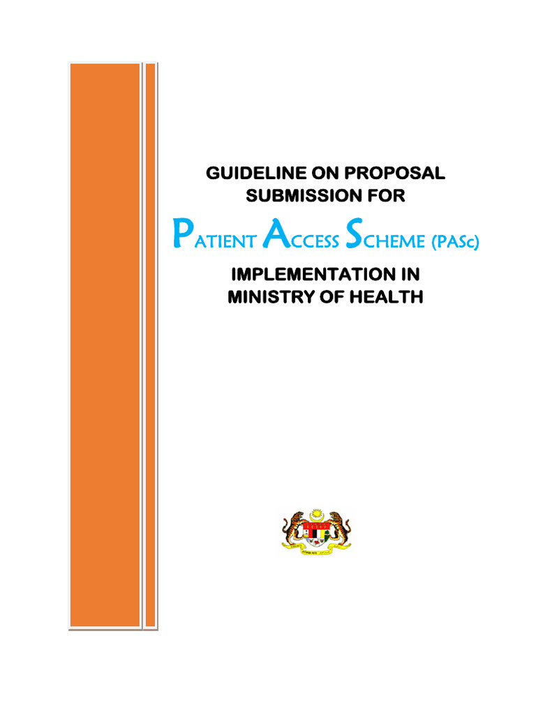 Guideline On Proposal Submission For: Atient Ccess Cheme (Pasc) | PDF ...