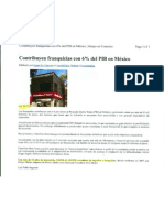 "Contribuyen franquicias con 6% del PIB en México" 15 de Noviembre de 2011-Grupo en Concreto