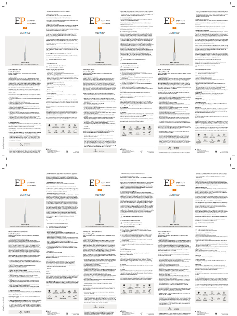 Endostar Ep Easy Path Instrukcja | PDF
