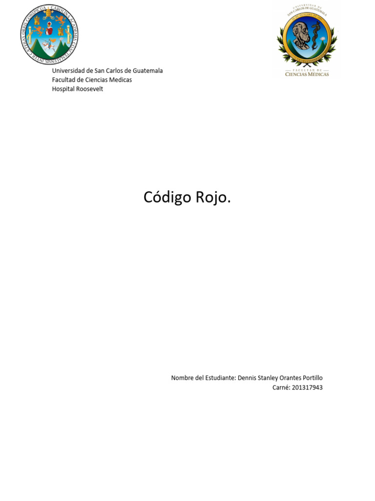 Codigo Rojo | PDF | Coagulación | Sangrado