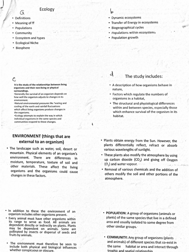 Ecology | PDF