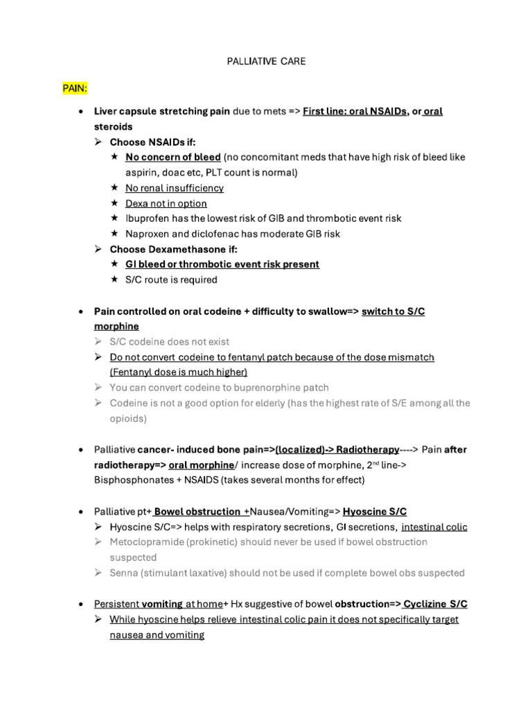 Palliative Care | PDF