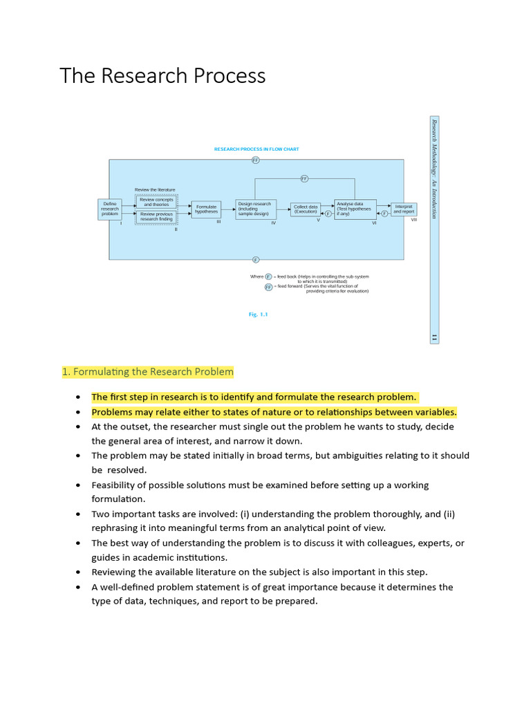 The Research Process (Expanded Notes) | PDF | Sampling (Statistics ...