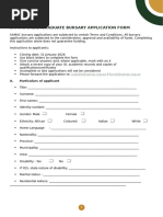 NUST 2026 Residence Application Form | PDF