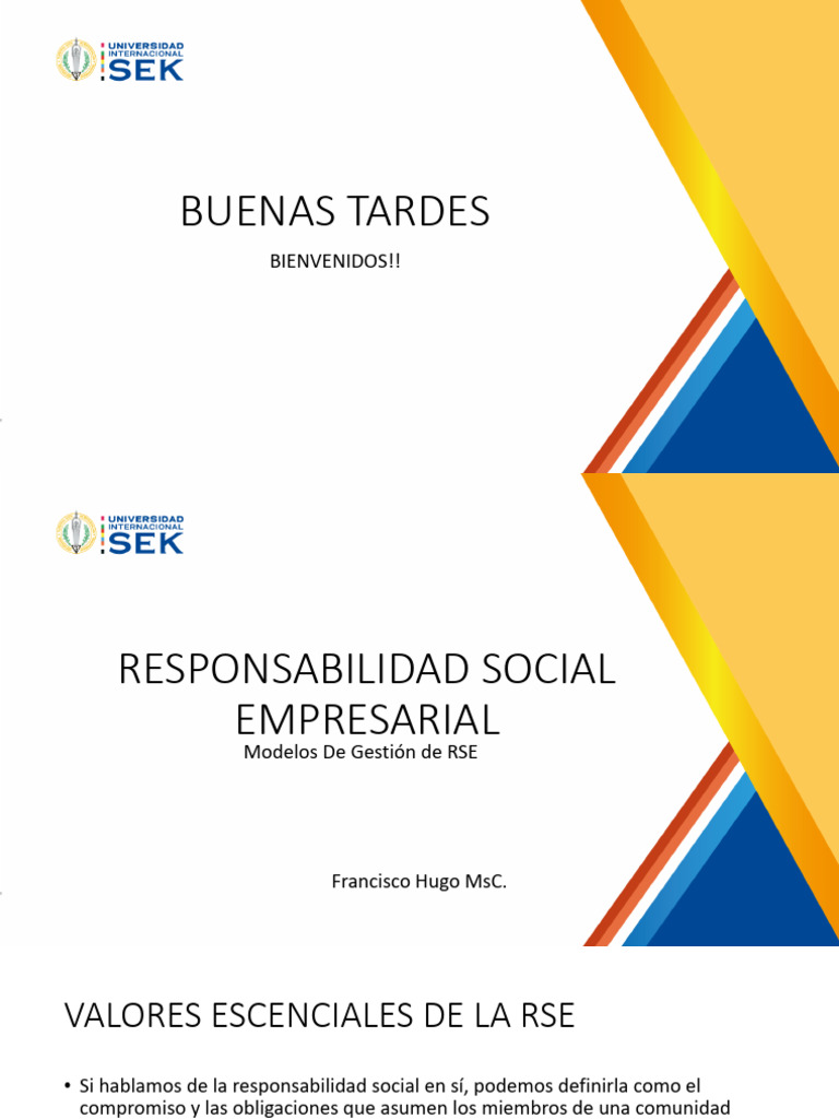 2 Modelos de Gestion RSE | PDF | Responsabilidad social corporativa ...