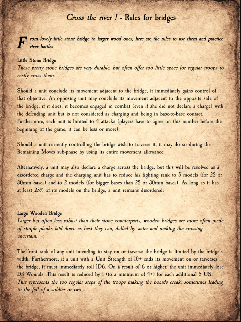 Bridges Rules | PDF