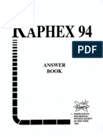 Raphex 94 Answer Book