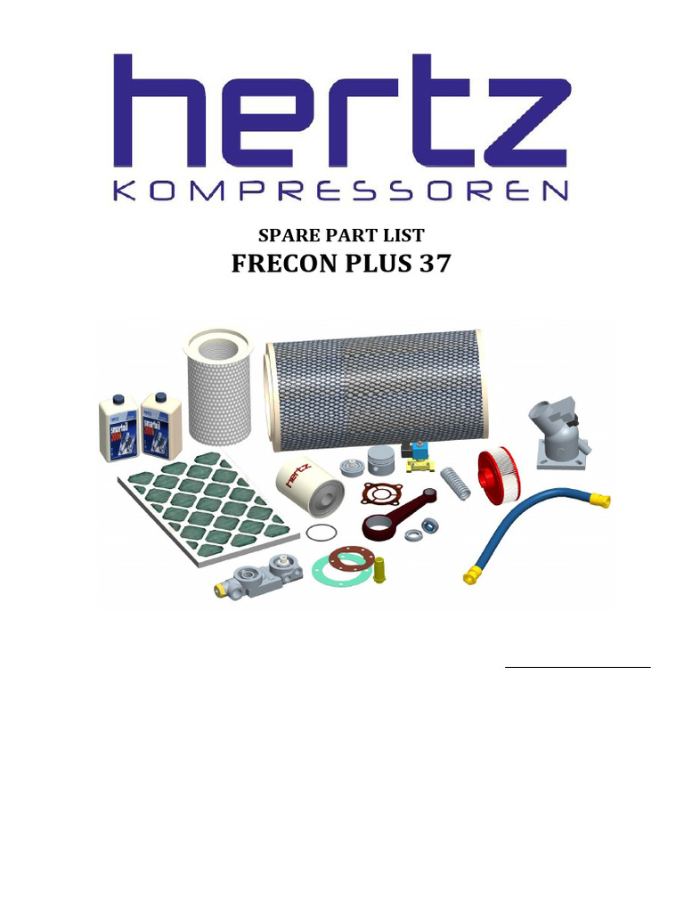 Frecon Plus 37 Spare Parts List | PDF | Pipe (Fluid Conveyance ...