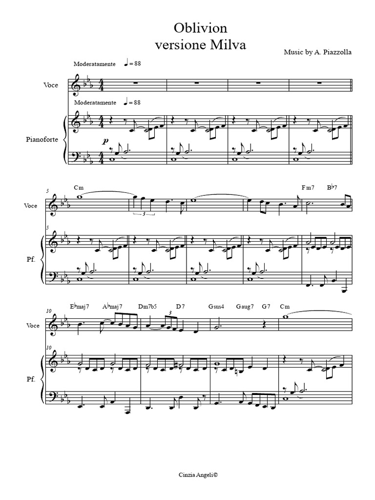 Oblivion - Sheet | PDF