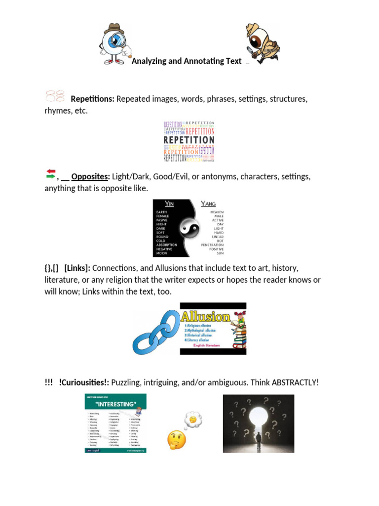 Analyzing and Annotating Text | PDF