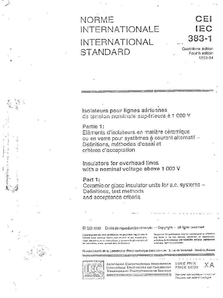 Iec 383-1 | PDF