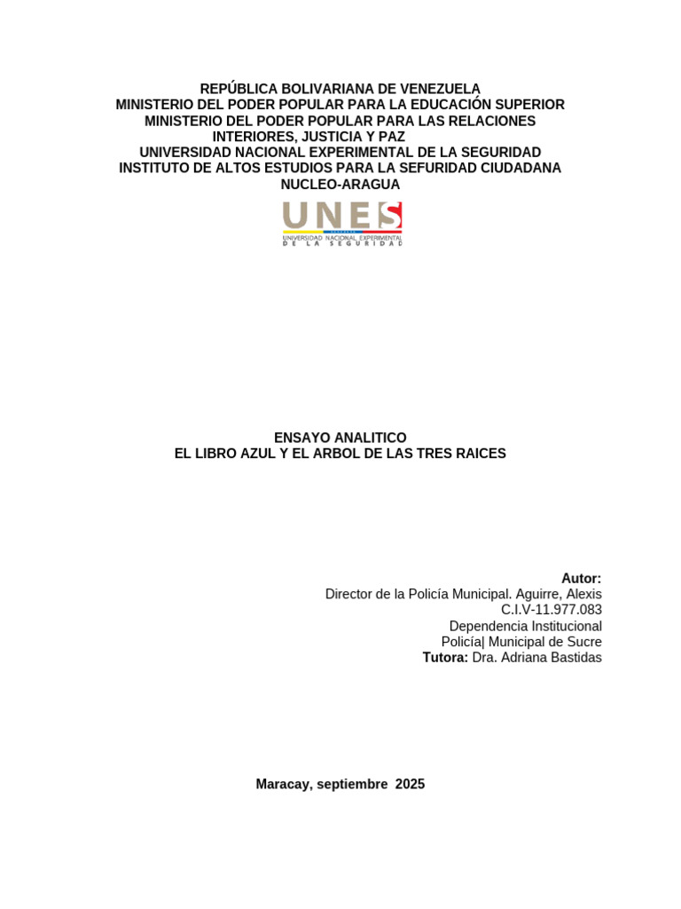 Ensayo El Libro Azul | PDF | America latina | Hugo Chavez
