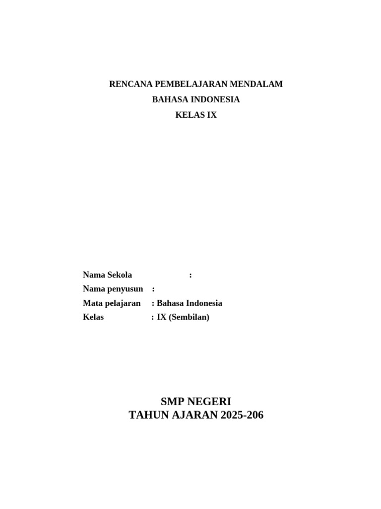 Contoh RPM Deep Learning - Teks Pidato Kelas 9 | PDF