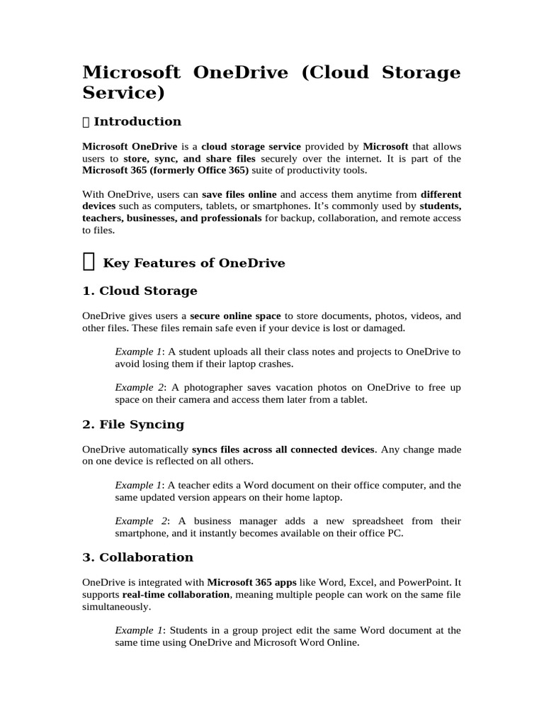 Microsoft OneDrive | PDF | Computer File | Microsoft Office