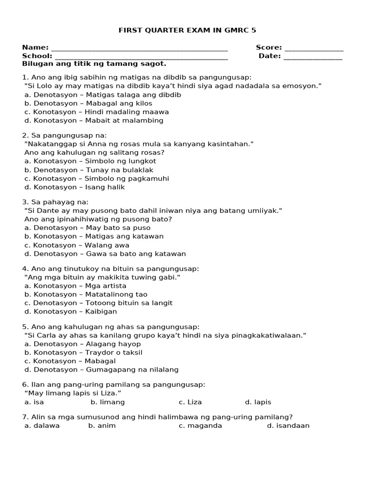 G5 Qe 1 Fil | PDF