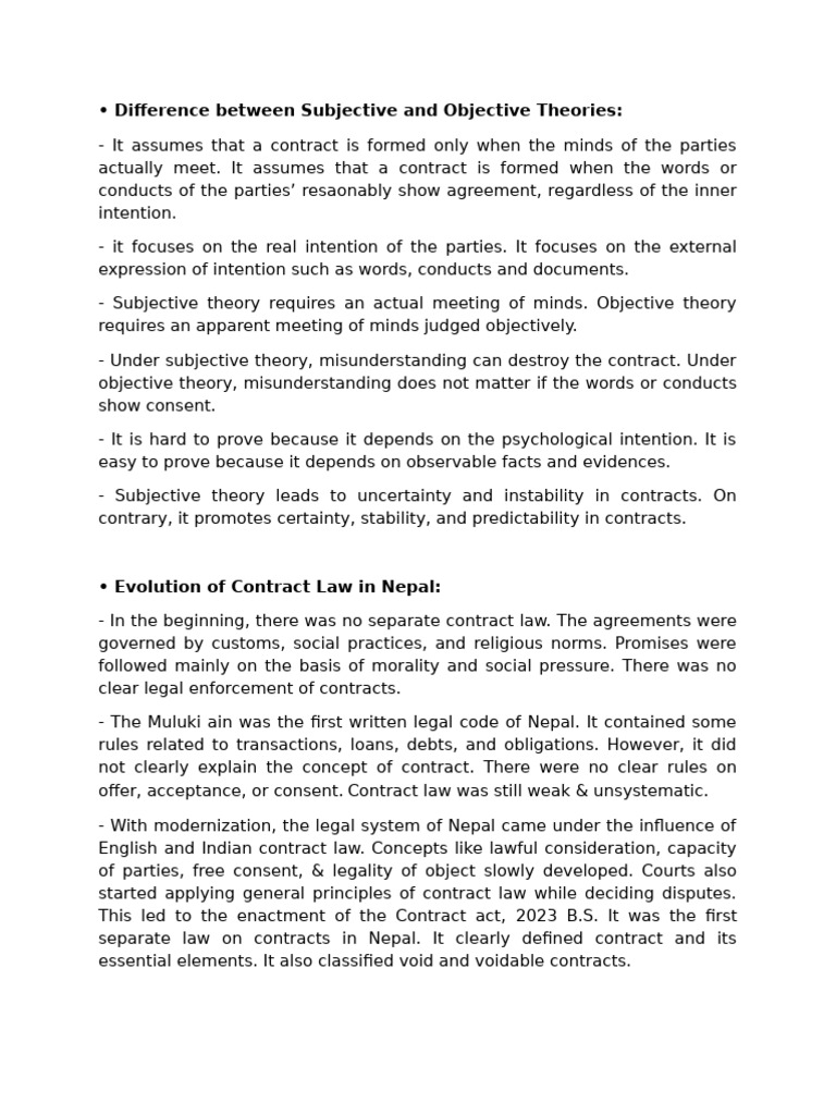 Contract Law | PDF | Offer And Acceptance | Consideration