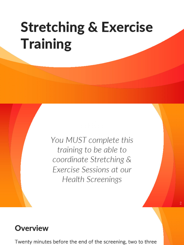Stretching & Exercise Training (2) | PDF | Elbow | Foot