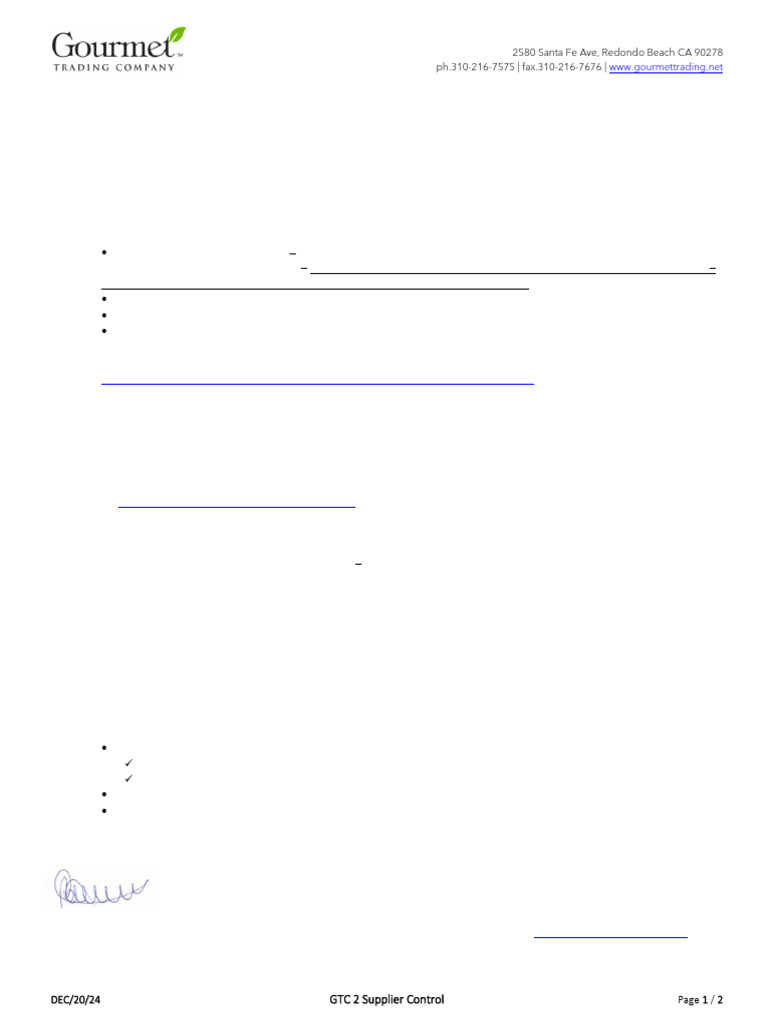 GTC 2 Supplier Packet Letter 20241220 SPA - Asparagus | PDF | Industria ...
