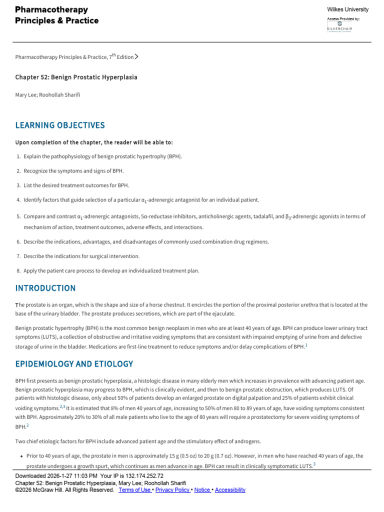 Photo inspiration: Visual Reference: Chapter 52 Benign Prostatic Hyperplasia Pdf Prostate