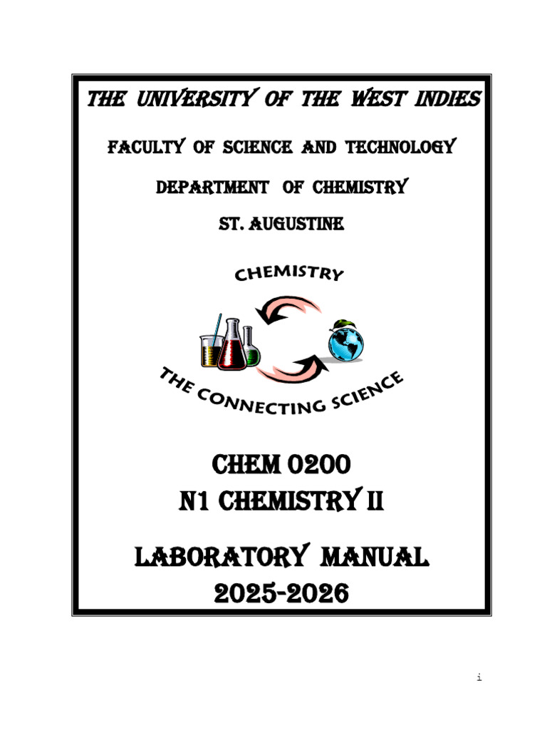Chem 0200 Lab Manual 2025-2026 | PDF | Buffer Solution | Salt (Chemistry)