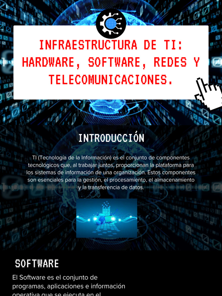 Infraestructura de TI Hardware Software Redes y Telecomunicaciones | PDF