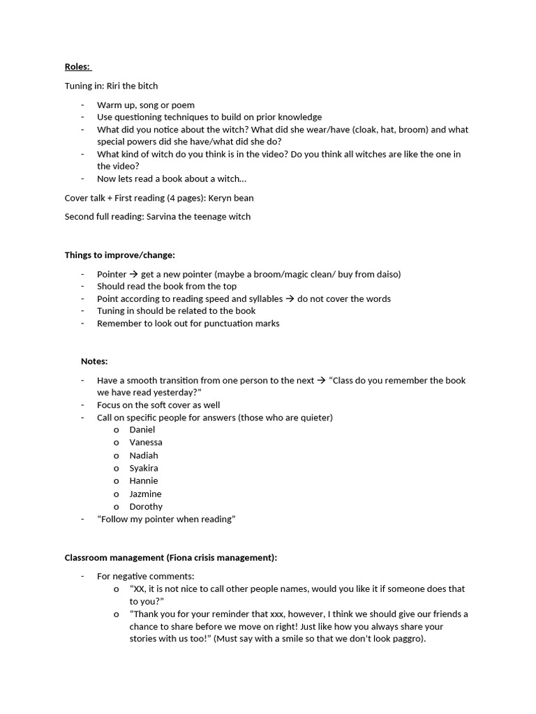 Notes For Micro-Reading | PDF