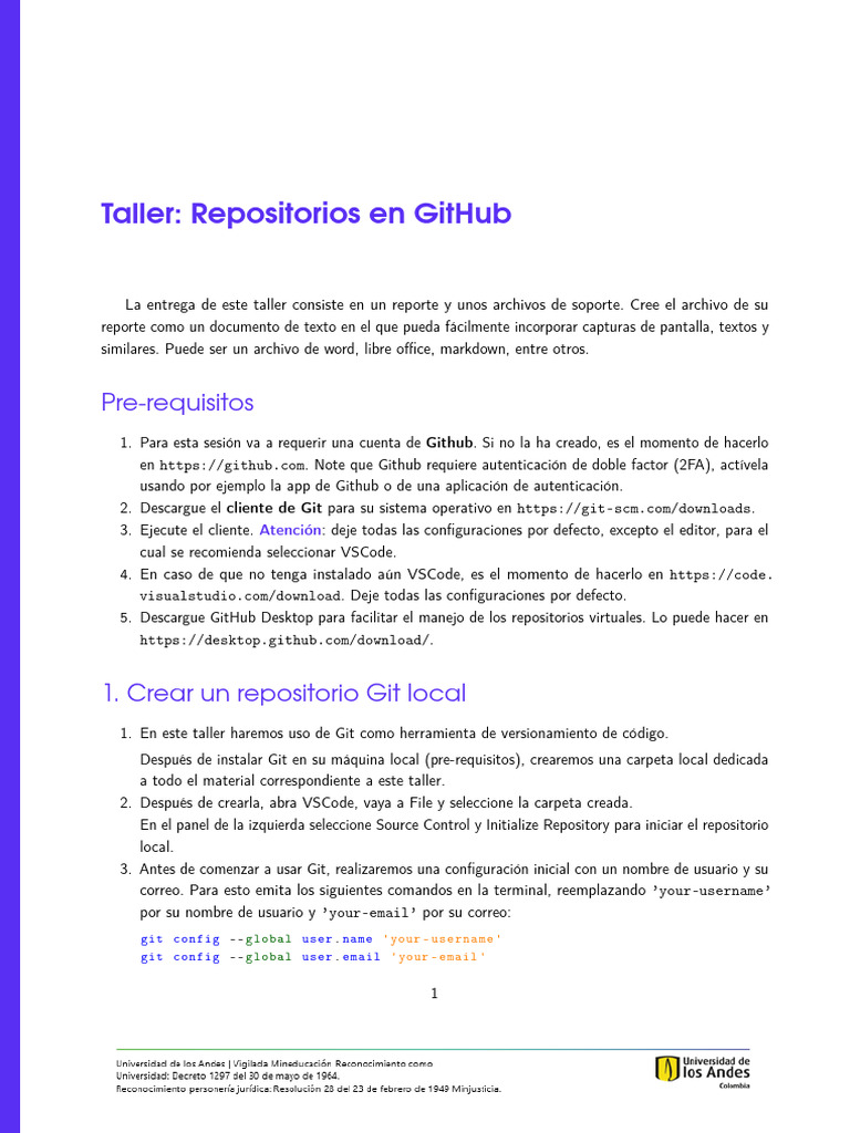Maia Ds s1 Taller2 Git | PDF | Desarrollo de software | Ingeniería de ...