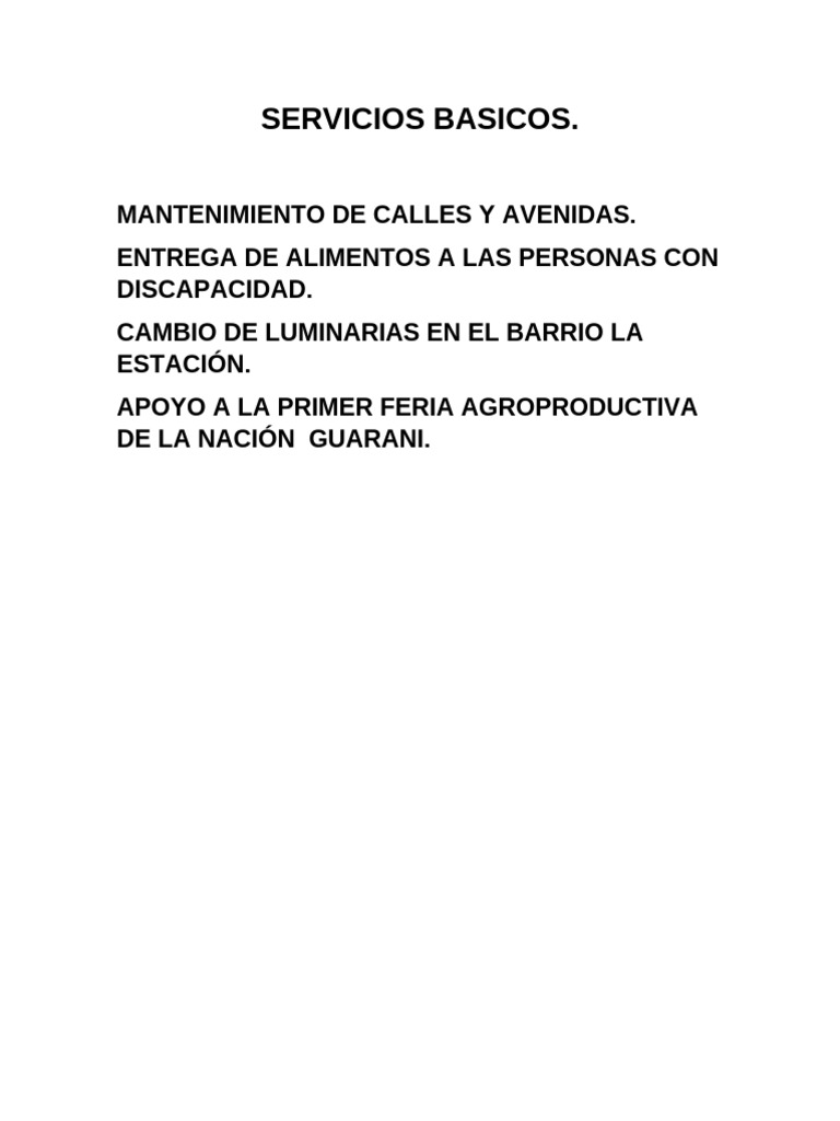 Servicios Basicos de 2021 | PDF