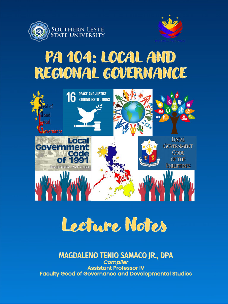 PA 104 Local and Regional Governance | PDF | Government