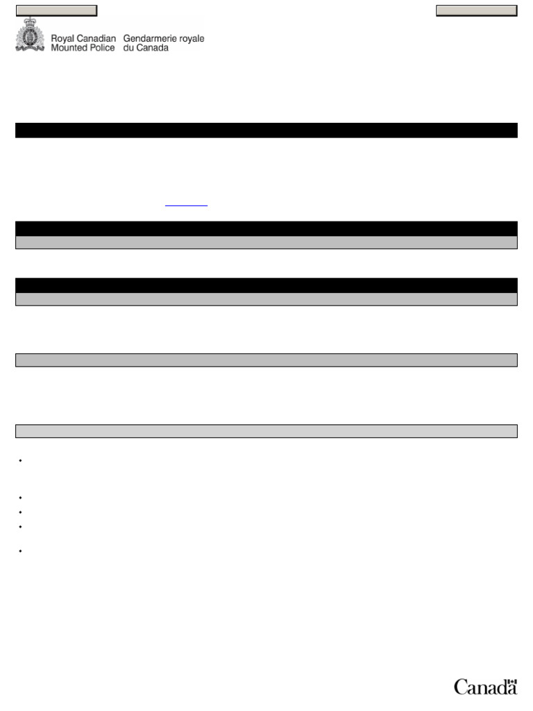 Main Form RCMP Grc5590e Non Resident Firearm Declaration Continuation ...