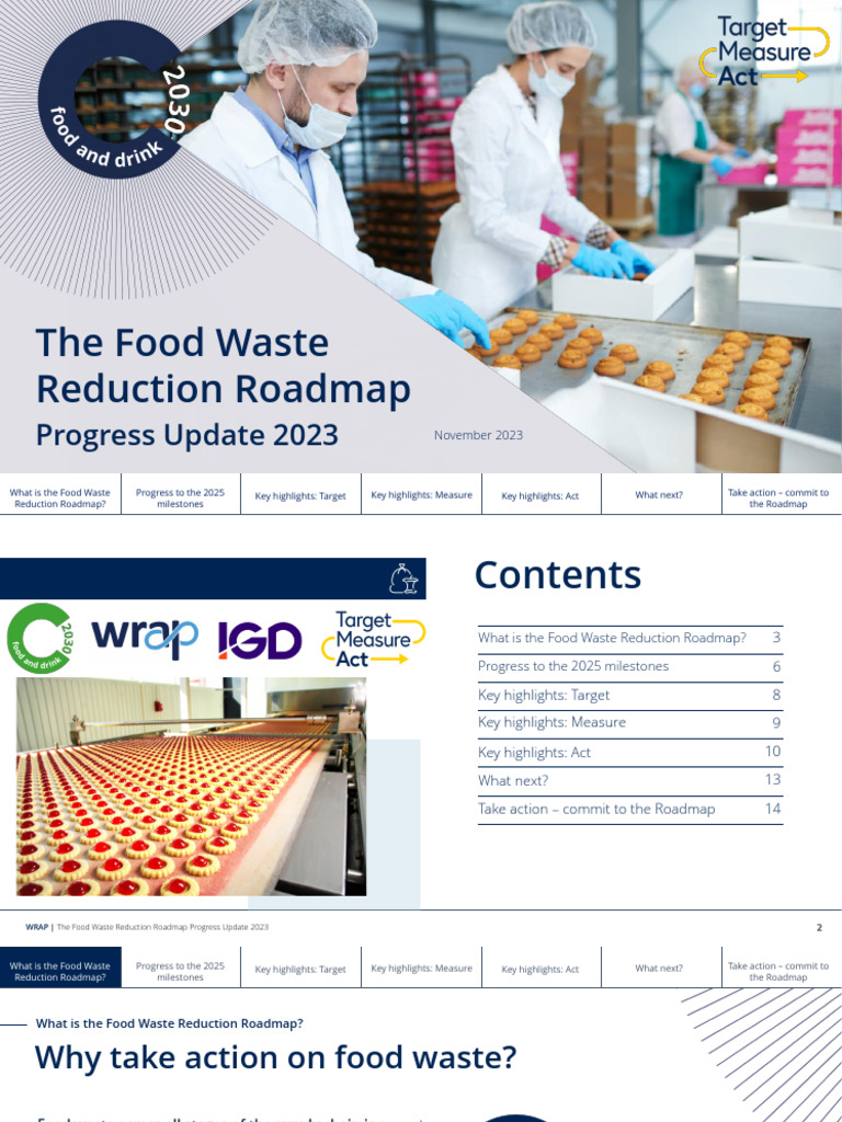 Food Waste Reduction Roadmap Progress Update 2023 | PDF | Waste ...