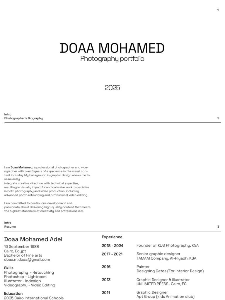 Doaa Mohamed Portfolio Eg | PDF | Graphic Design | The Arts