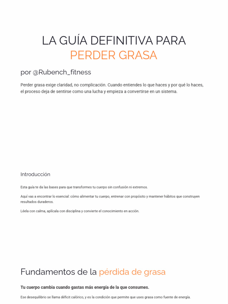 LA-GUIA-DEFINITIVA-PARA-PERDER-GRASA (1) | PDF
