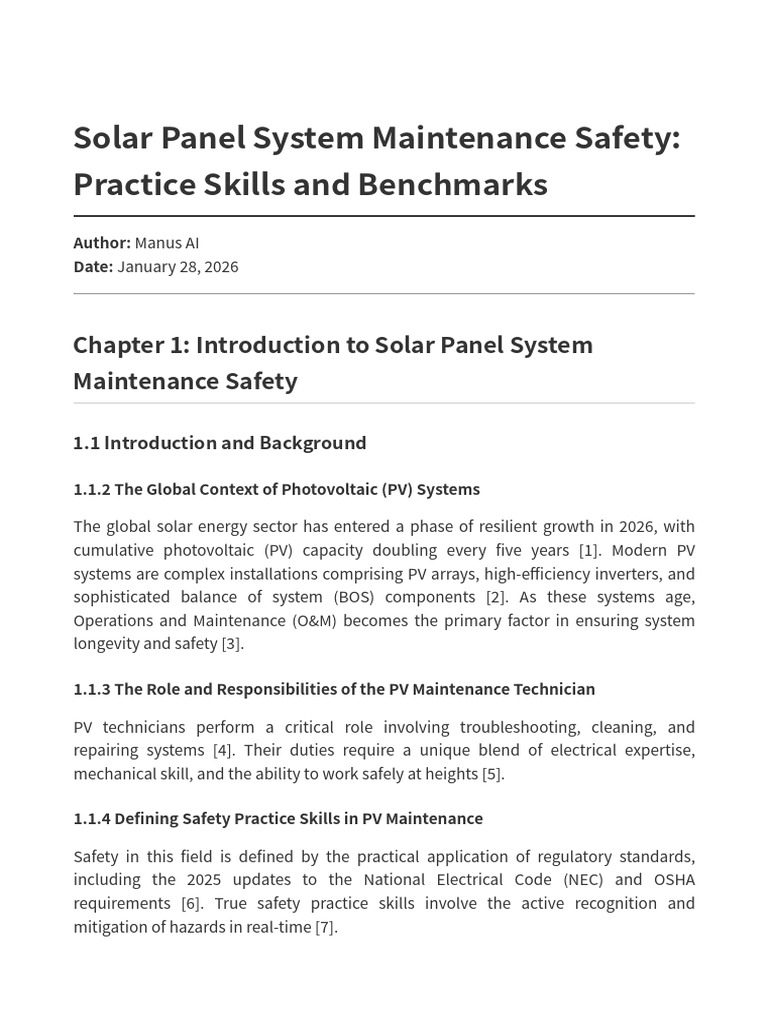 Solar Safety Full Report | PDF | Photovoltaics | Solar Panel