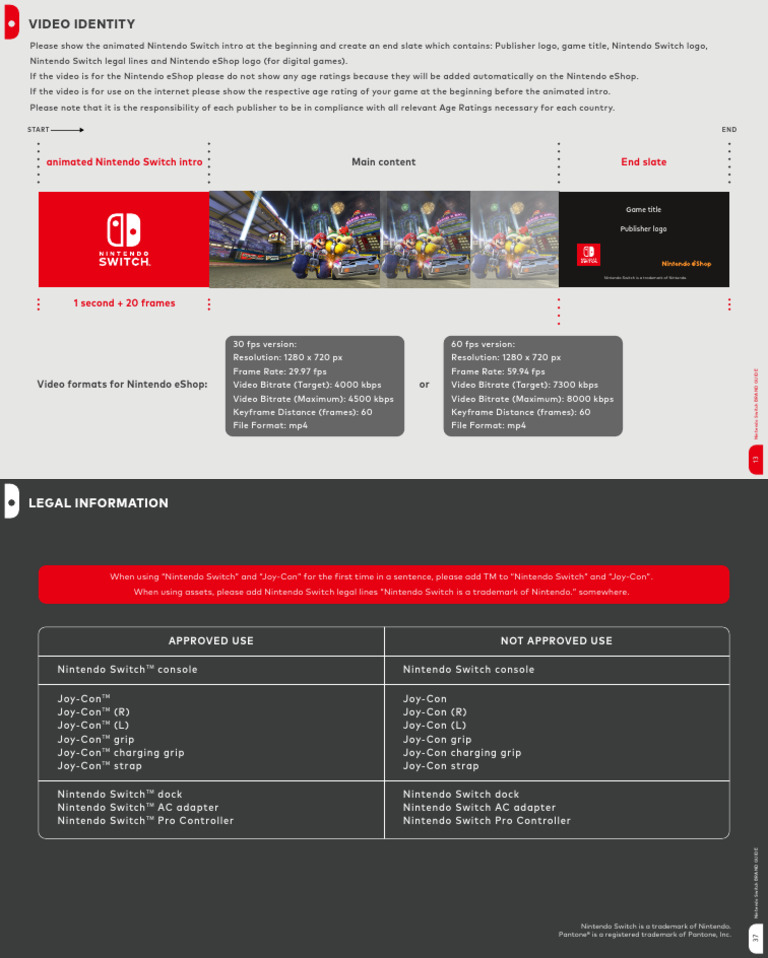 NintendoSwitch BrandGuide EU-2 | PDF | Frame Rate | Nintendo