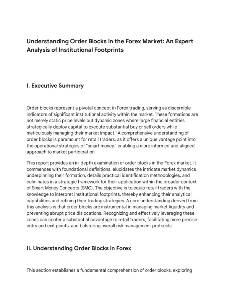 Forex Blocks_ Analysis and Application - Google Docs | PDF | Market ...